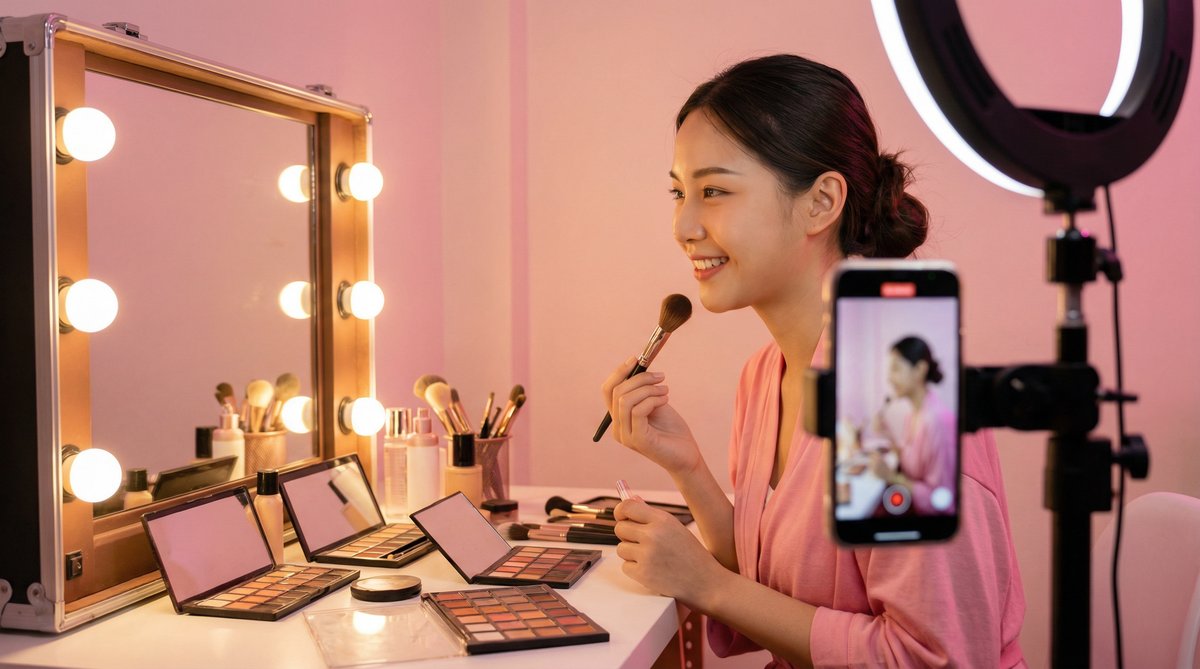 国产自拍美妆视频